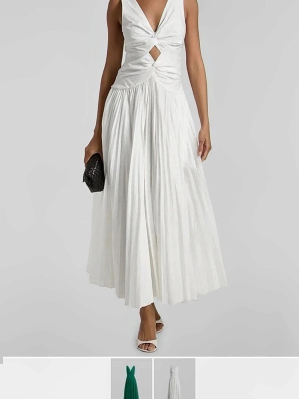 SIMKHAI Vivianne Center Twist Midi-Dress NWT